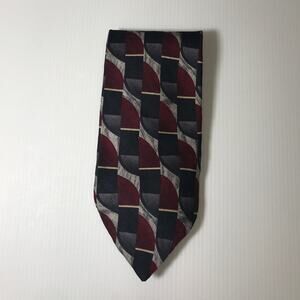 Haggar Clothing Co Vintage Geometric Silk Necktie